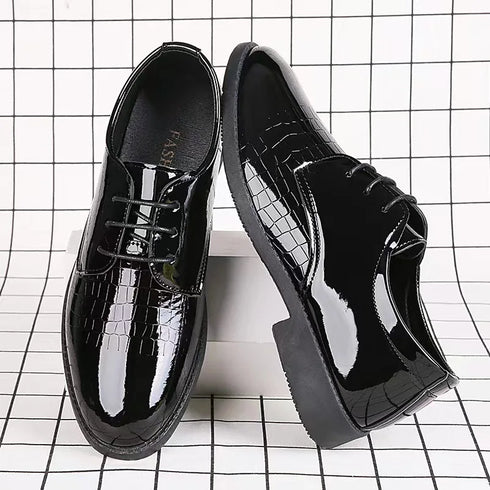 Men Leather Shoes Business Formal Fashion Korean Style Casual Versatile Footwear